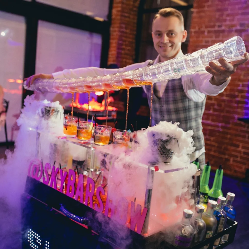 Выступление команды Sky Bar Show на мероприятии